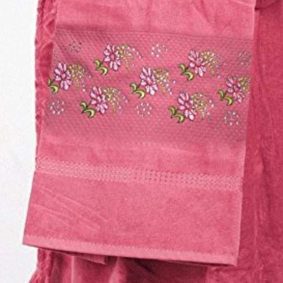 100% Turkish Cotton Bathrobe Dried Pink Rose - Picture 3 of 4